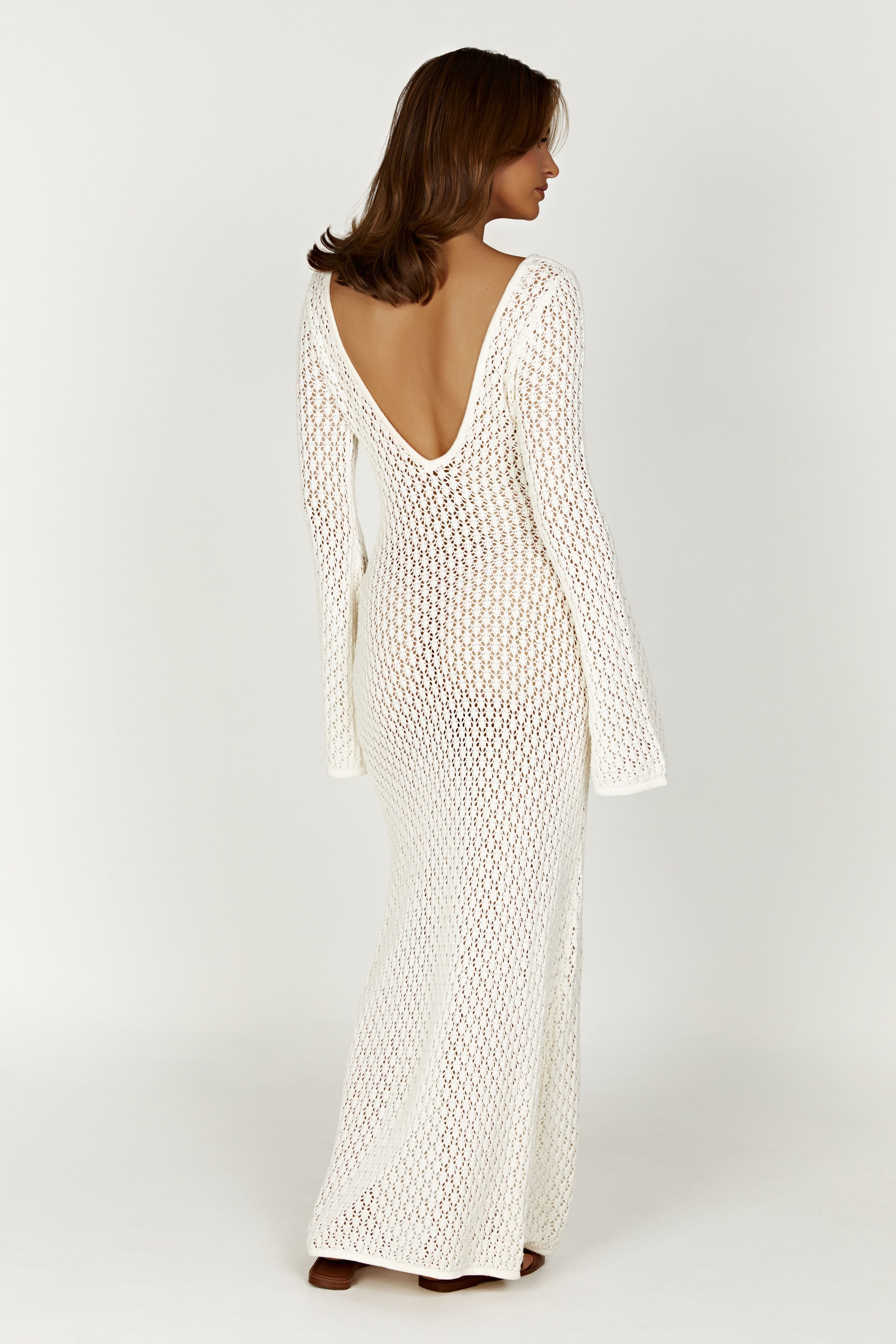 Clementine - White Mesh Dress