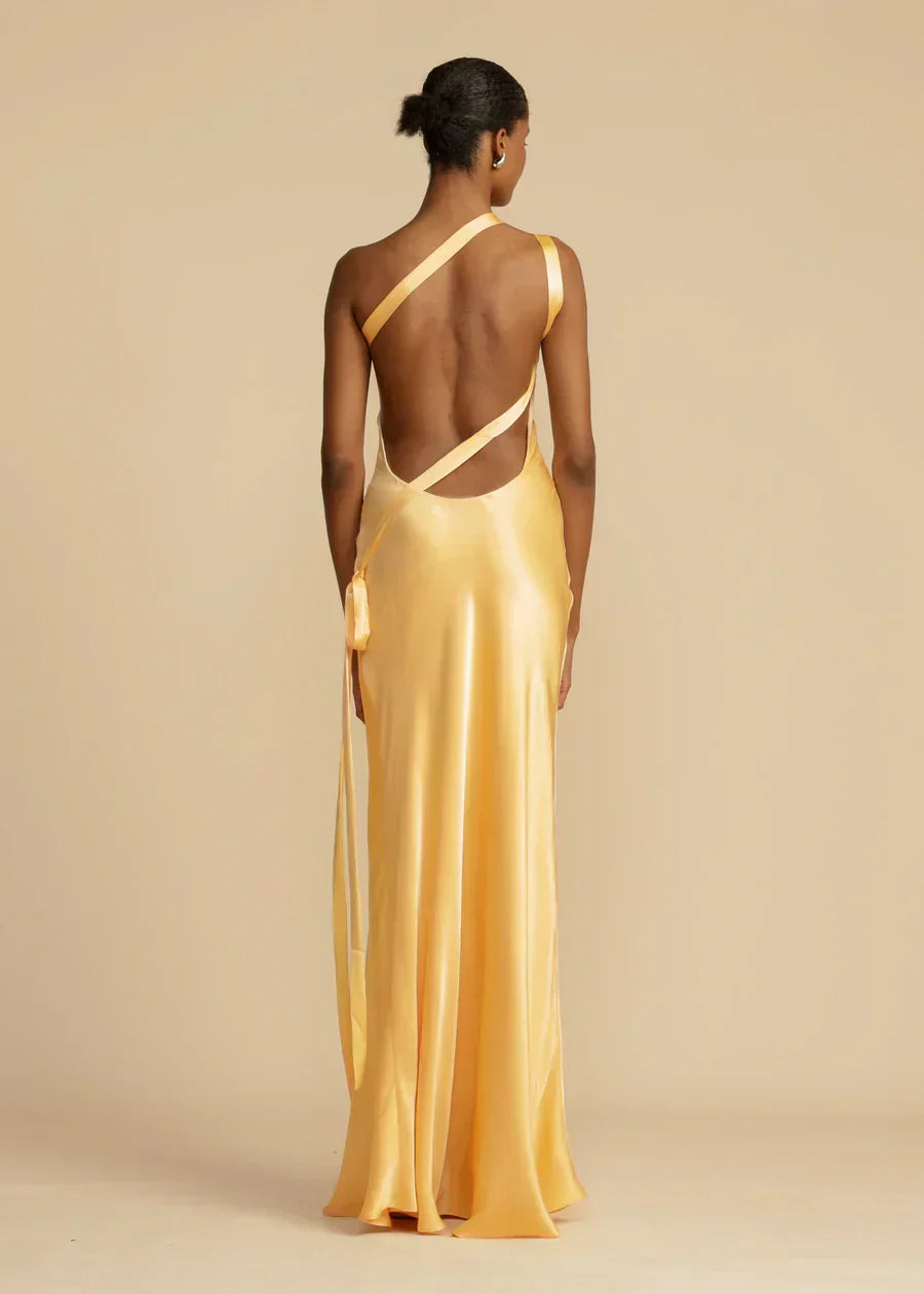 Alicia - Backless Silk Dress