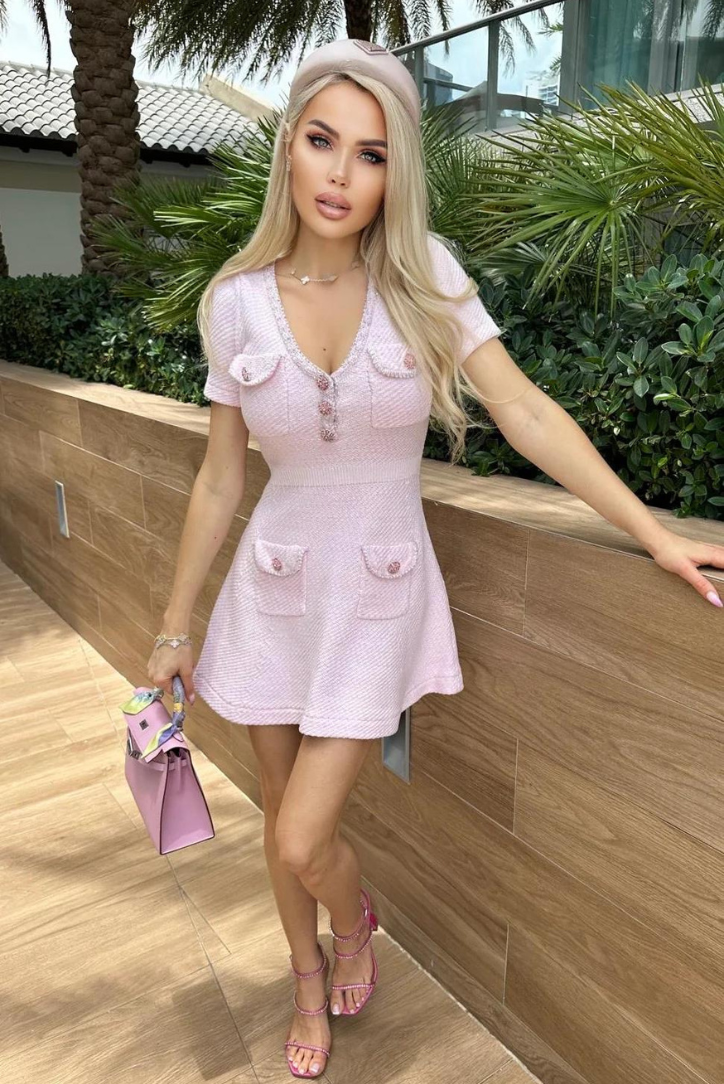 Casey - Pink Mini Dress