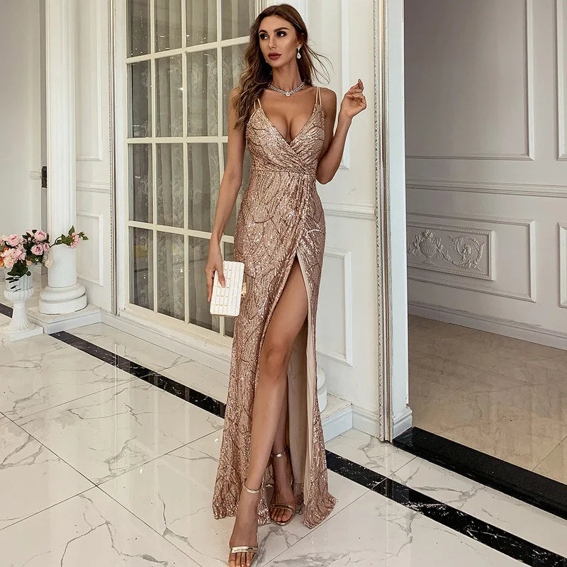 Brianna - Elegant Golden Birthday Dress